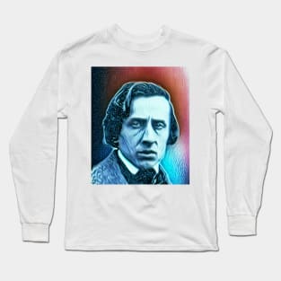 Frédéric Chopin Abstract Portrait | Frédéric Chopin Artwork 5 Long Sleeve T-Shirt